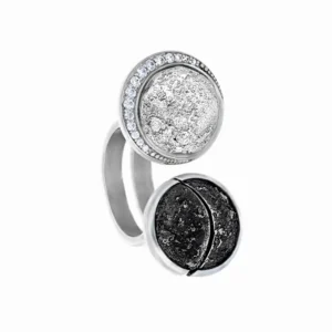 Anello Moonphases Apribile Zirconato